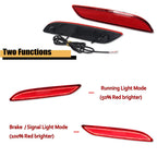 2X Red LED Tail Brake Light for Chrysler Pacifica Voyager (2017–2025)