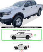 Stainless Steel Pocket Steps for Ford Ranger SuperCrew Cab (2019-2026)