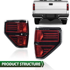 Rear Tail Lights Assembly for Ford F-150 (2009–2014)