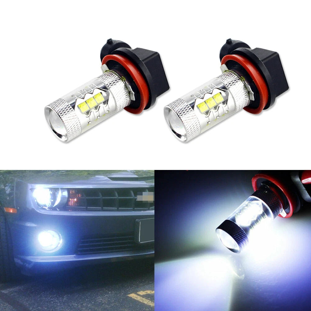 2pc Blue LED Fog Lights for Chevrolet Camaro (2014–2015)