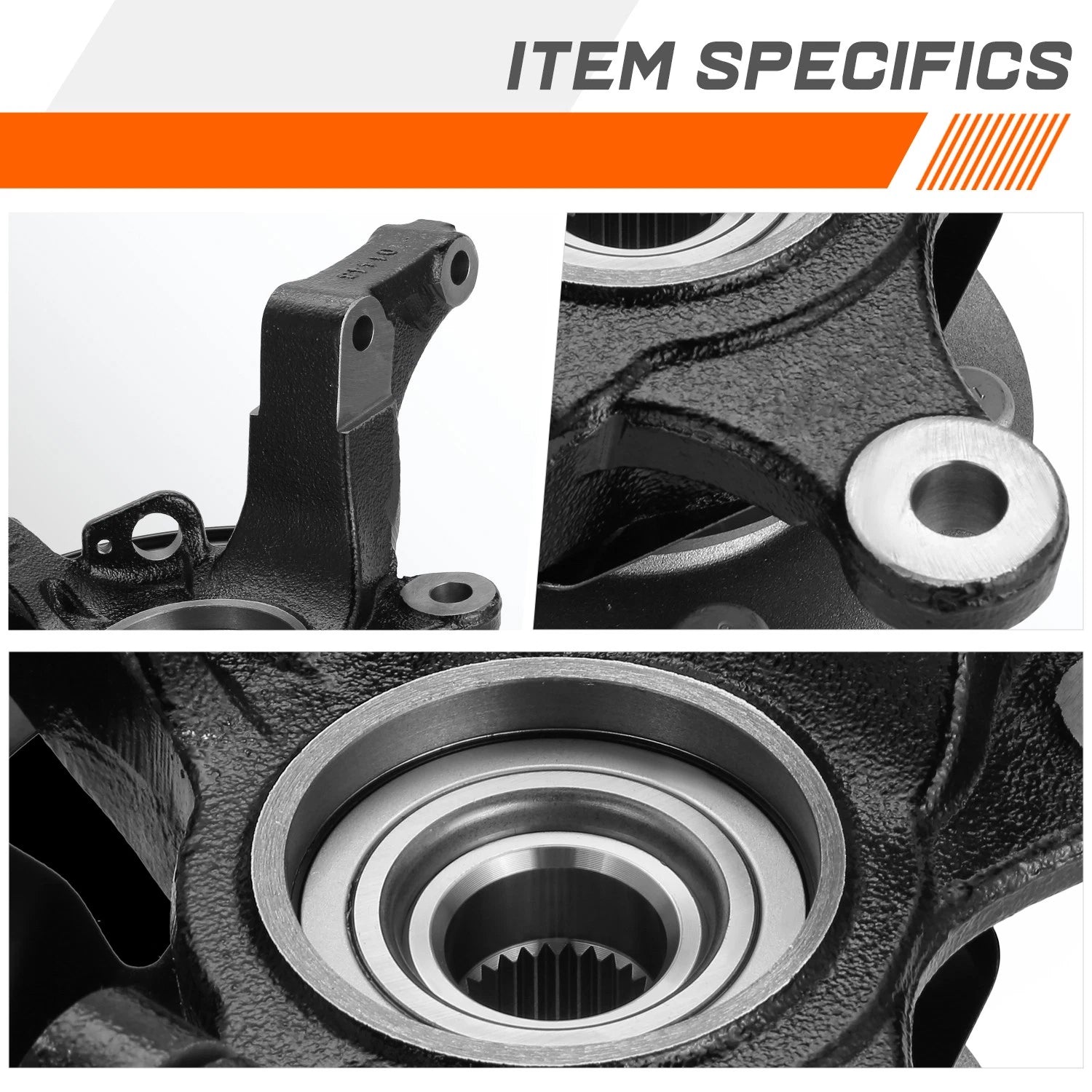 Front Left Knuckle & Wheel Hub Bearing for Ford Escape/Tribute/Mariner (2001–2012)