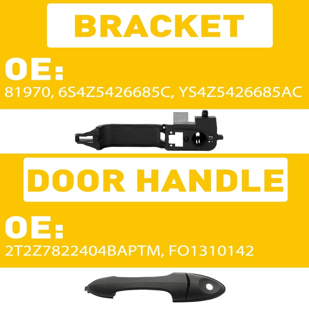 LH Driver Side Exterior Door Handle for Ford Focus (2000-2007)