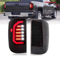 LED Tail Lights Assembly for Chevy Silverado (2014–2018) Black Left & Right