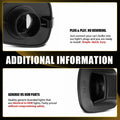 2X Rear License Plate Tag Light Housing for Dodge Dakota, Mitsubishi Raider (2005–2011)