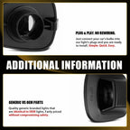 2X Rear License Plate Tag Light Housing for Dodge Dakota, Mitsubishi Raider (2005–2011)