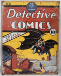Vintage Batman Detective Comic Book Sign for Collectors (1967)