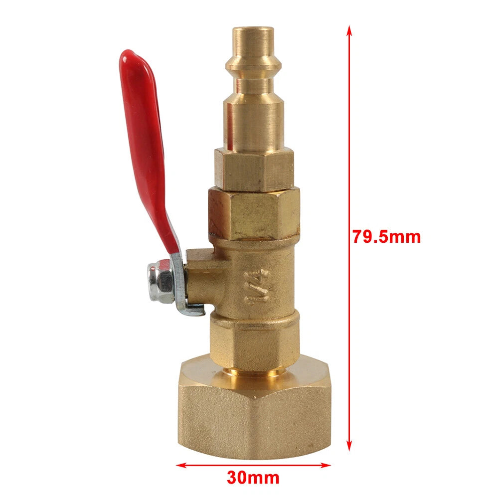 RV Winterize Blowout Adapter 1/4 Inch Male Quick Connect Plug for RVs