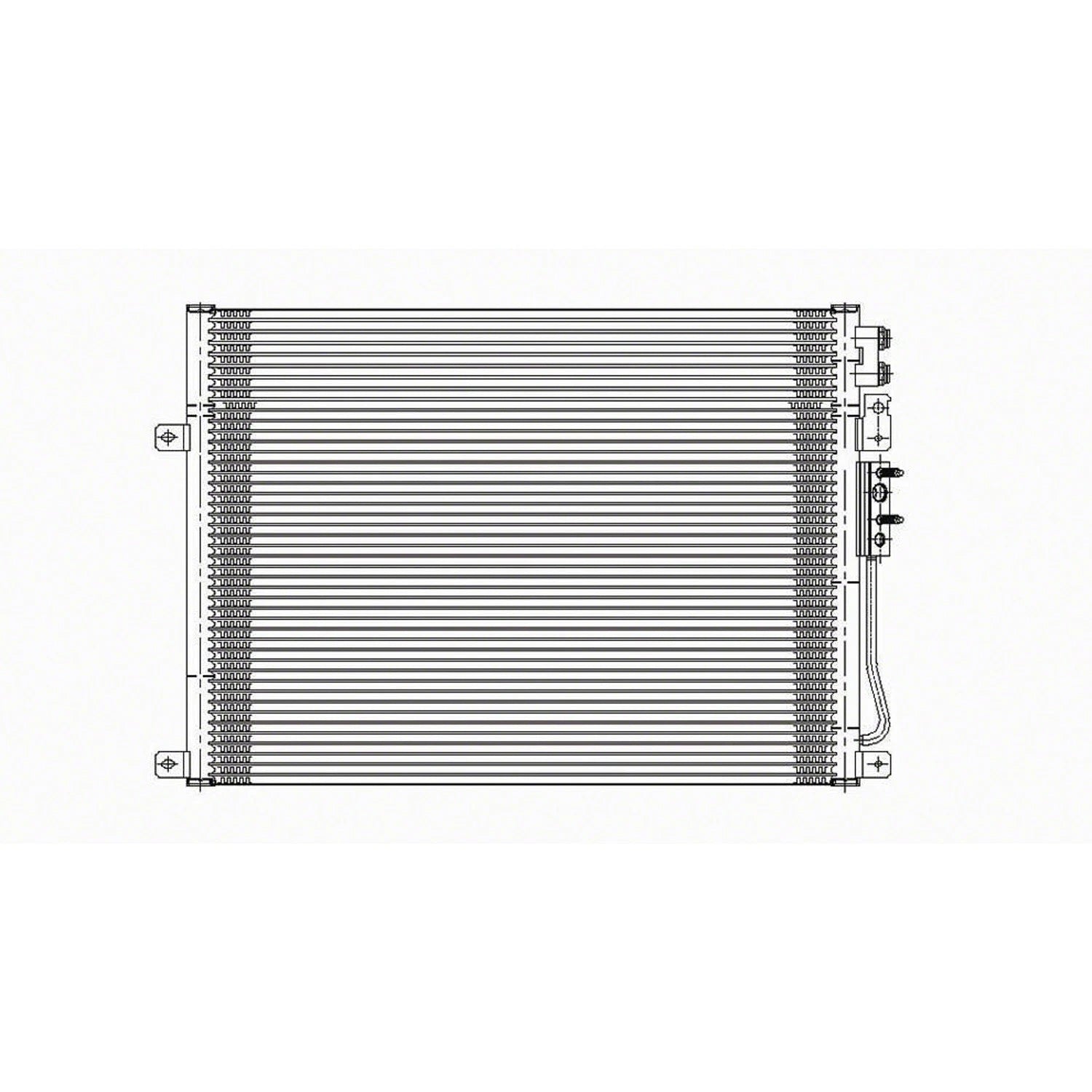 Replacement A/C Condenser w/Built-In Tran Cooler (See compatibility Chart)