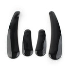 4 Pcs Curved Swingarm Frame Inserts for Harley Softail 2008-2023 Black