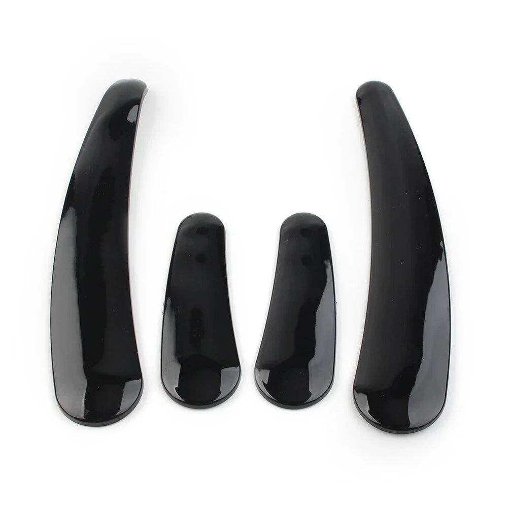 4 Pcs Curved Swingarm Frame Inserts for Harley Softail 2008-2023 Black