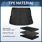 Trunk Mat for Audi Q5 SQ5 (2018–2025) TPE Cargo Liner Replacement Black