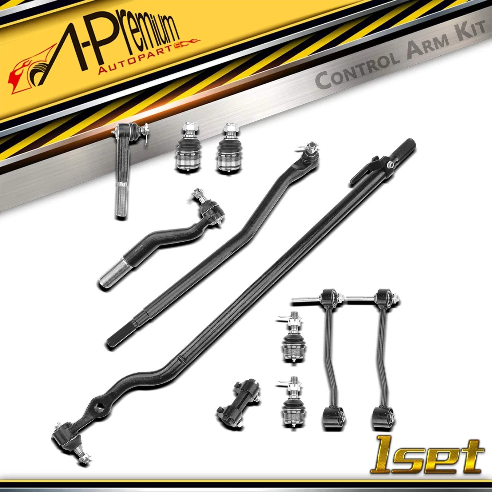 Set of 11 Front Side Sway Bar Link Tie Rod Ends for Ford F-350 Super Duty (1999–2023)