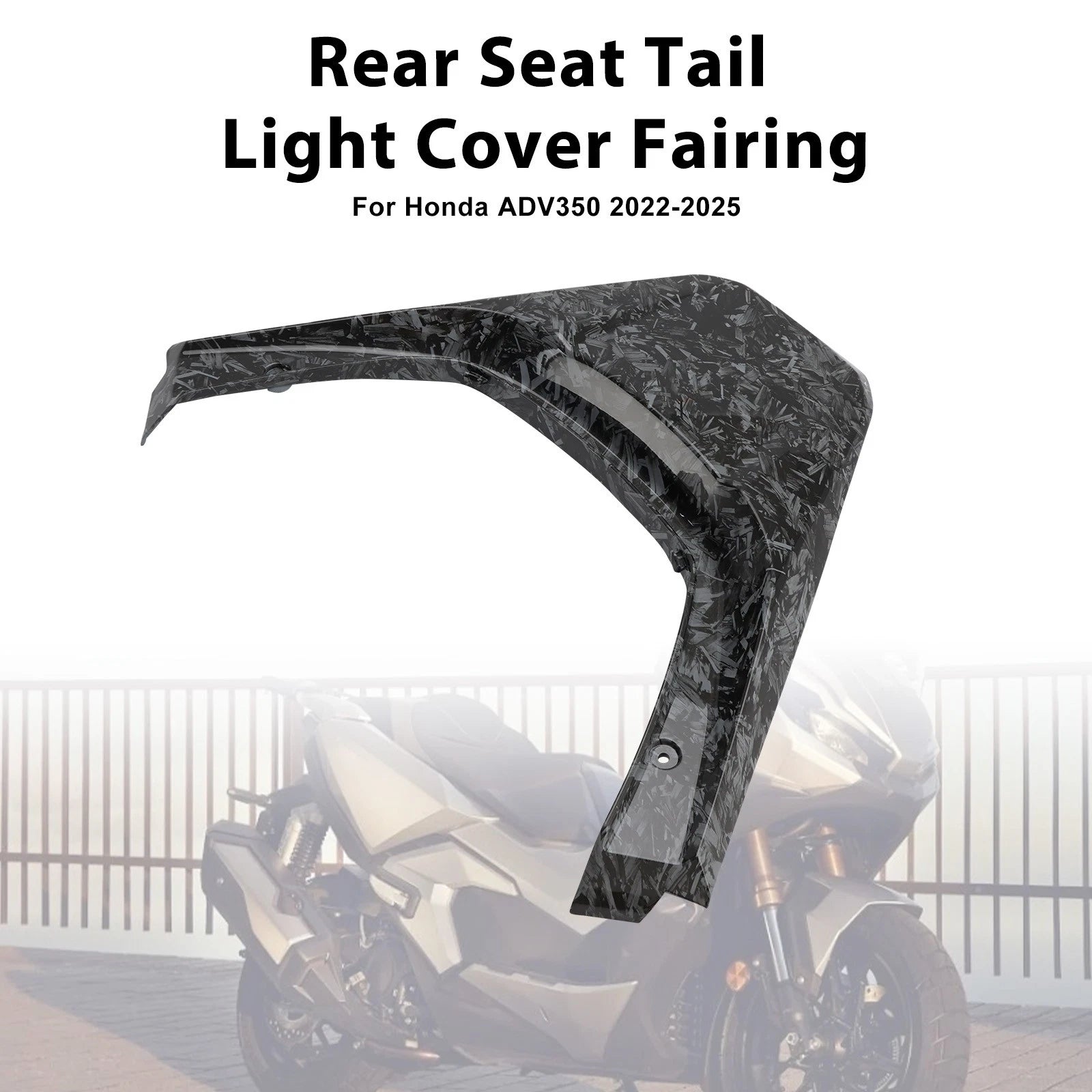 Rear Seat Tail Light Cover Fairing for Honda ADV 350 (2022–2025) Carbon