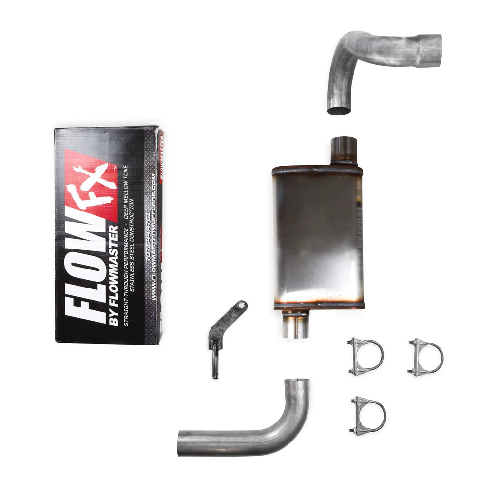 2.5" Single Exhaust Kit for Jeep Wrangler (2018–2025) - FlowFX Muffler