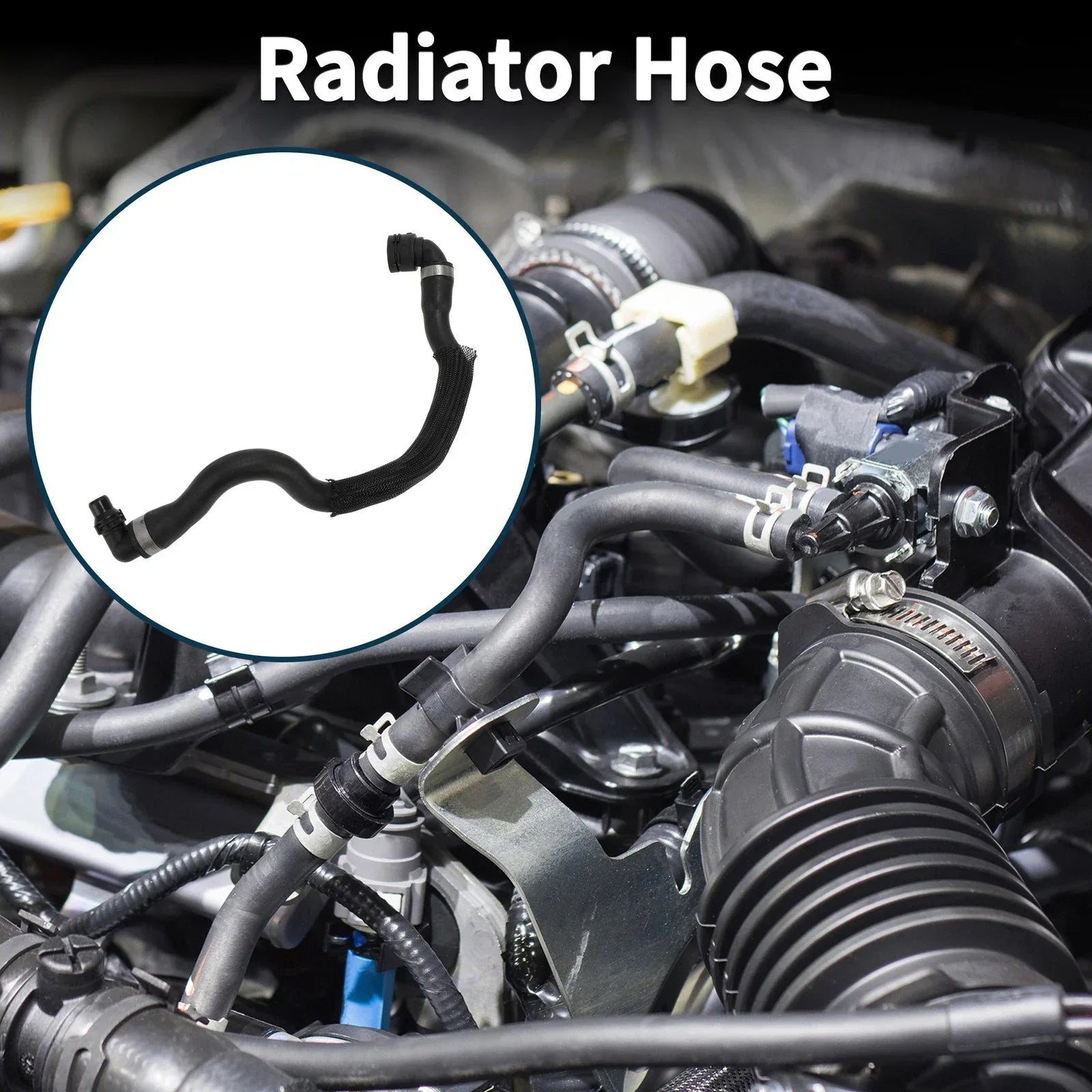 Radiator Hose & Heater Hose for BMW X5 (2013-2013) Black