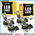 2X LED Headlight Bulbs Kit for Combo 9005 9006 (6500K)