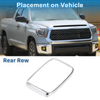 Rear Row Headlight Trim Bezel for Toyota Tundra (2014–2021) Silver Tone
