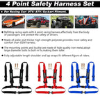2X 4 Point Harness Racing Seat Belt for CanAm X3, YXZ UTV (2017–2023)