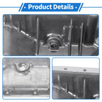 Engine Oil Pan for Honda Prelude Base Aluminum Alloy Silver Tone (1997-2001)