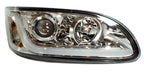 Chrome Headlight Dual Function LED Running Light Right for Peterbilt 382-387 (2006–2012)