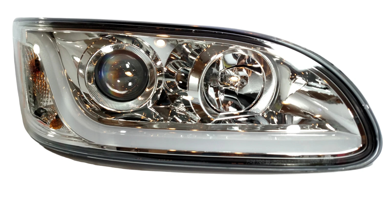 Chrome Headlight Dual Function LED Running Light Right for Peterbilt 382-387 (2006–2012)