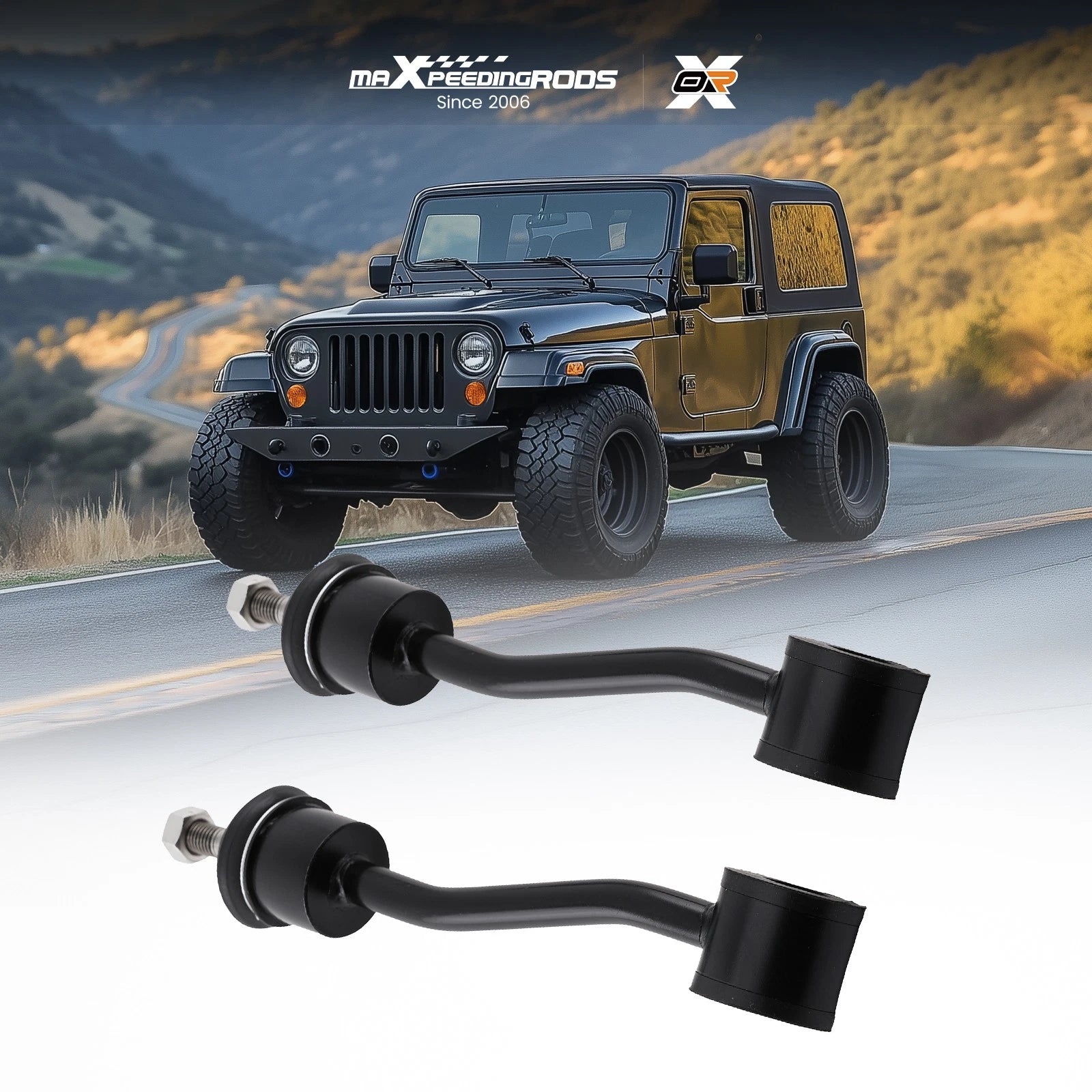 Front Sway Bar Stabilizer End Links for Jeep Wrangler TJ (1997–2006)