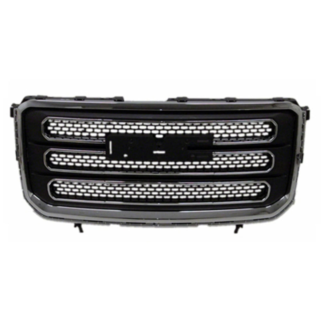 Replacement Black Chrome Plastic Front Grille For 2013-2016 GMC Acadia