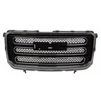 Replacement Black Chrome Plastic Front Grille For 2013-2016 GMC Acadia