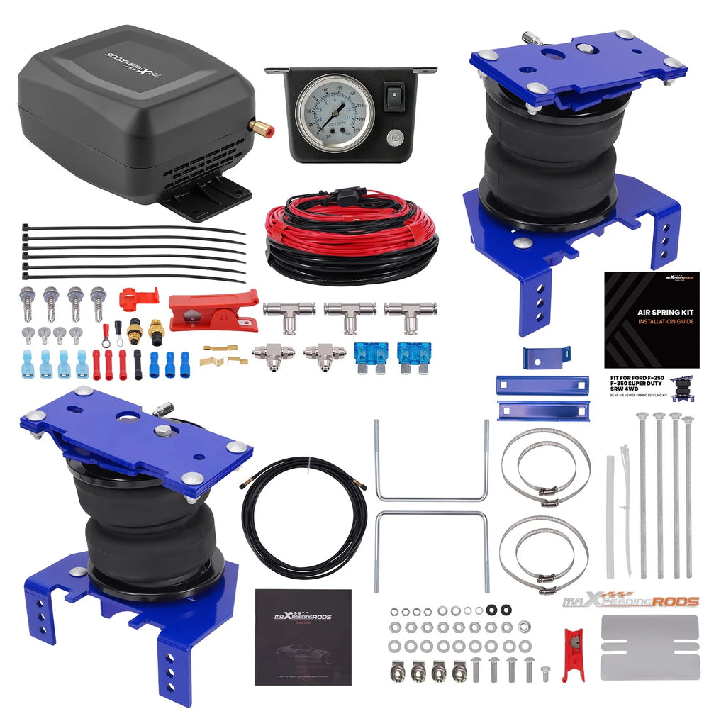 Air Suspension Helper Spring + Compressor Kit for Ford F-250/F-350 (2023–2024)