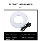 120cm LED Daytime Running Light Strip for Car Hood Waterproof Flexible Lamp