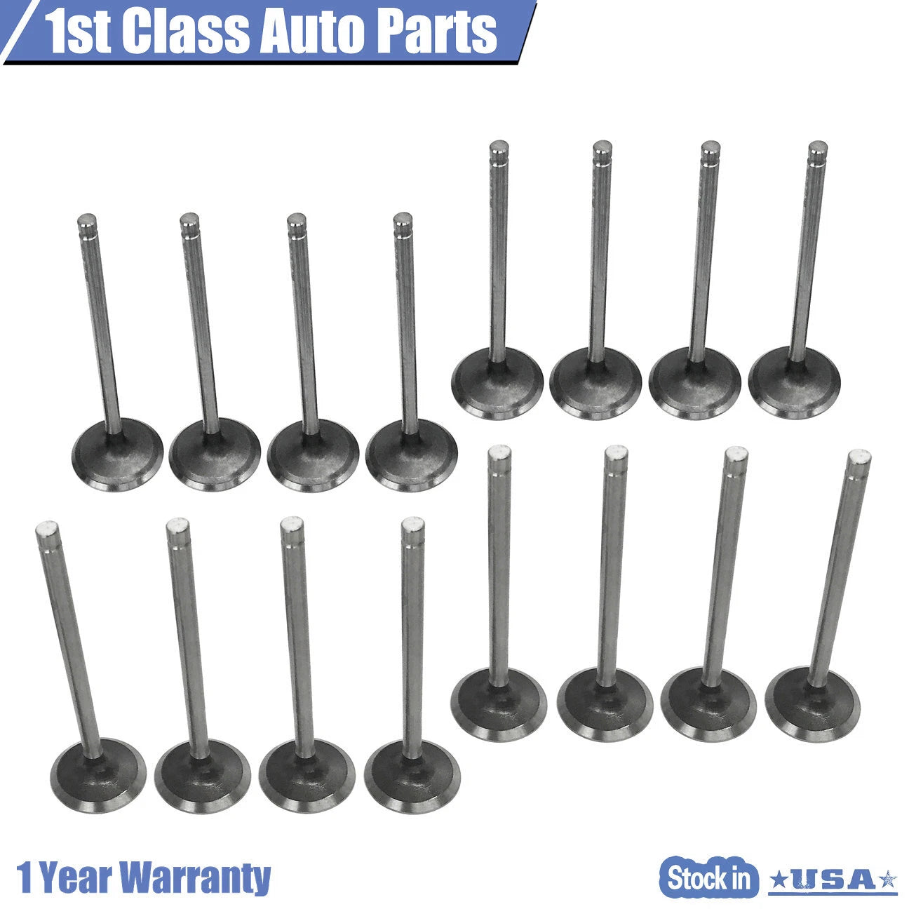 16PCS Engine Valves Kit for Subaru 2.2L 2.5L SOHC (1999–2011)