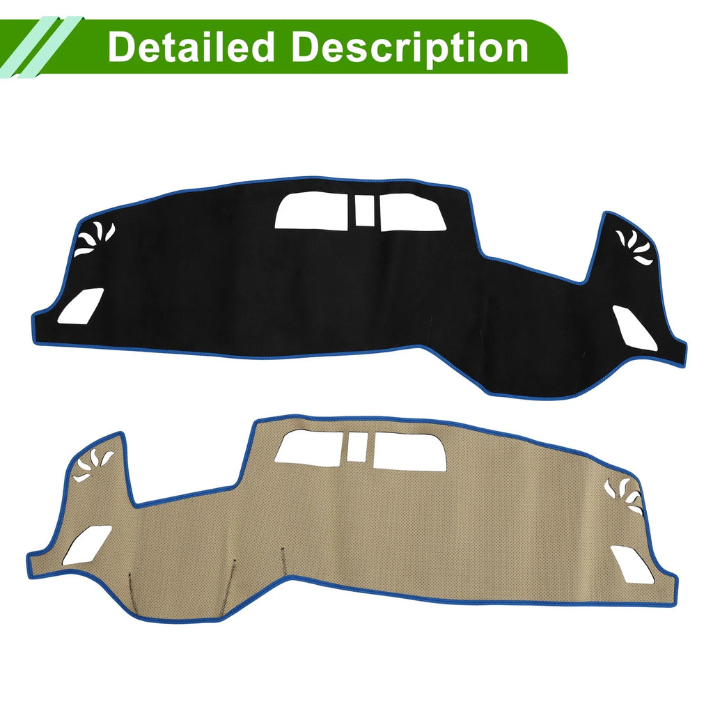 Dashboard Cover Mat for Mitsubishi Outlander 3 PHEV (2013–2021) Black Blue