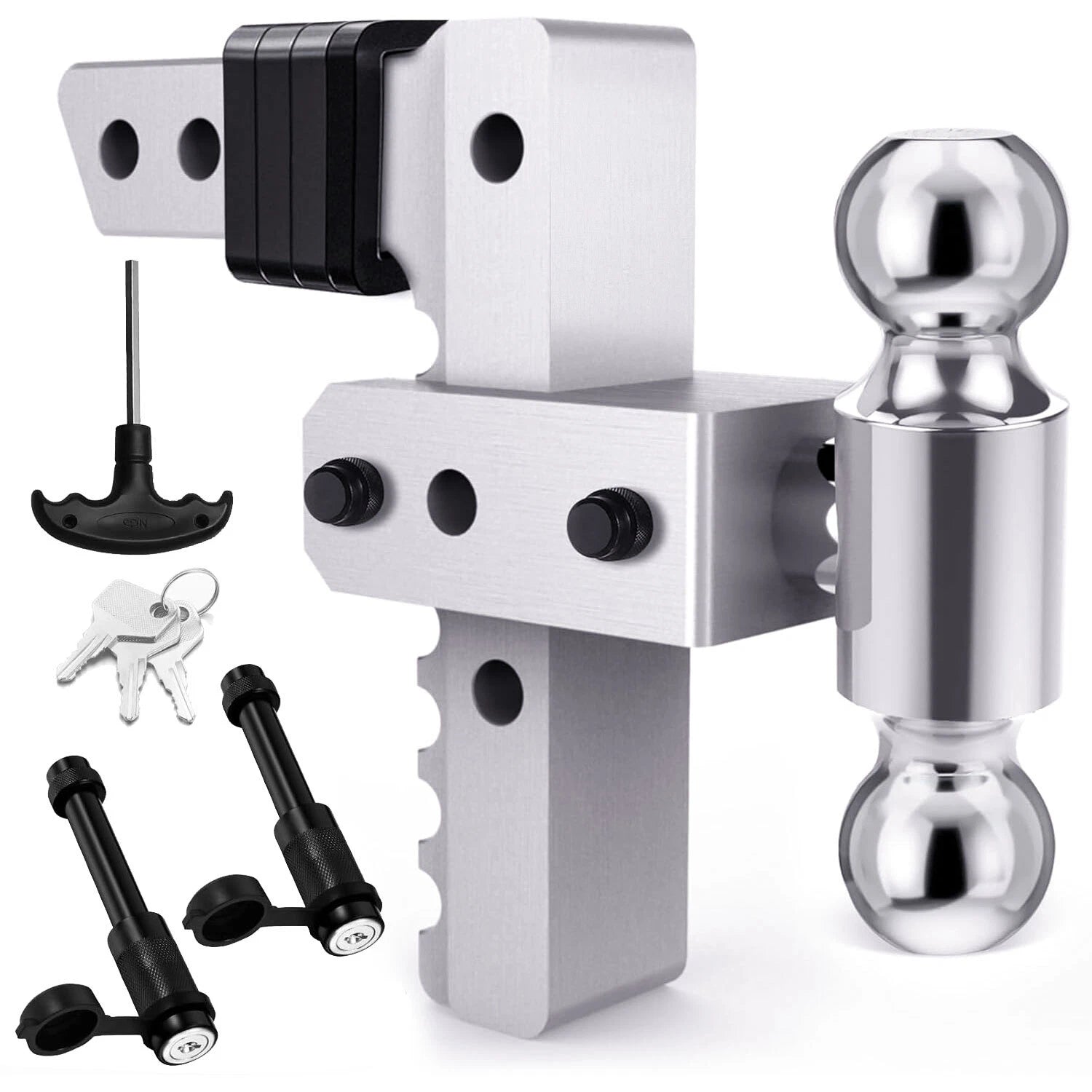 Adjustable Trailer Hitch Ball Mount for Truck