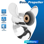11 X 15 Stainless Outboard Propeller for Mercury 40-60HP (13 Spline, RH)