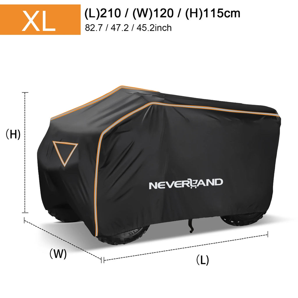 XL Waterproof ATV Cover for Kawasaki Polaris Suzuki (Fits Most Models)