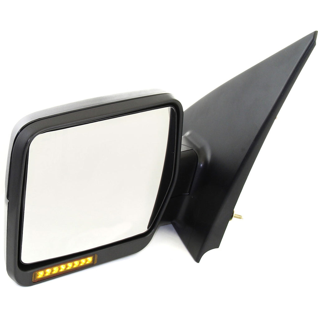 Driver Side Mirror for Ford F-150 (2004–2006) Textured Black Manual Folding Heated