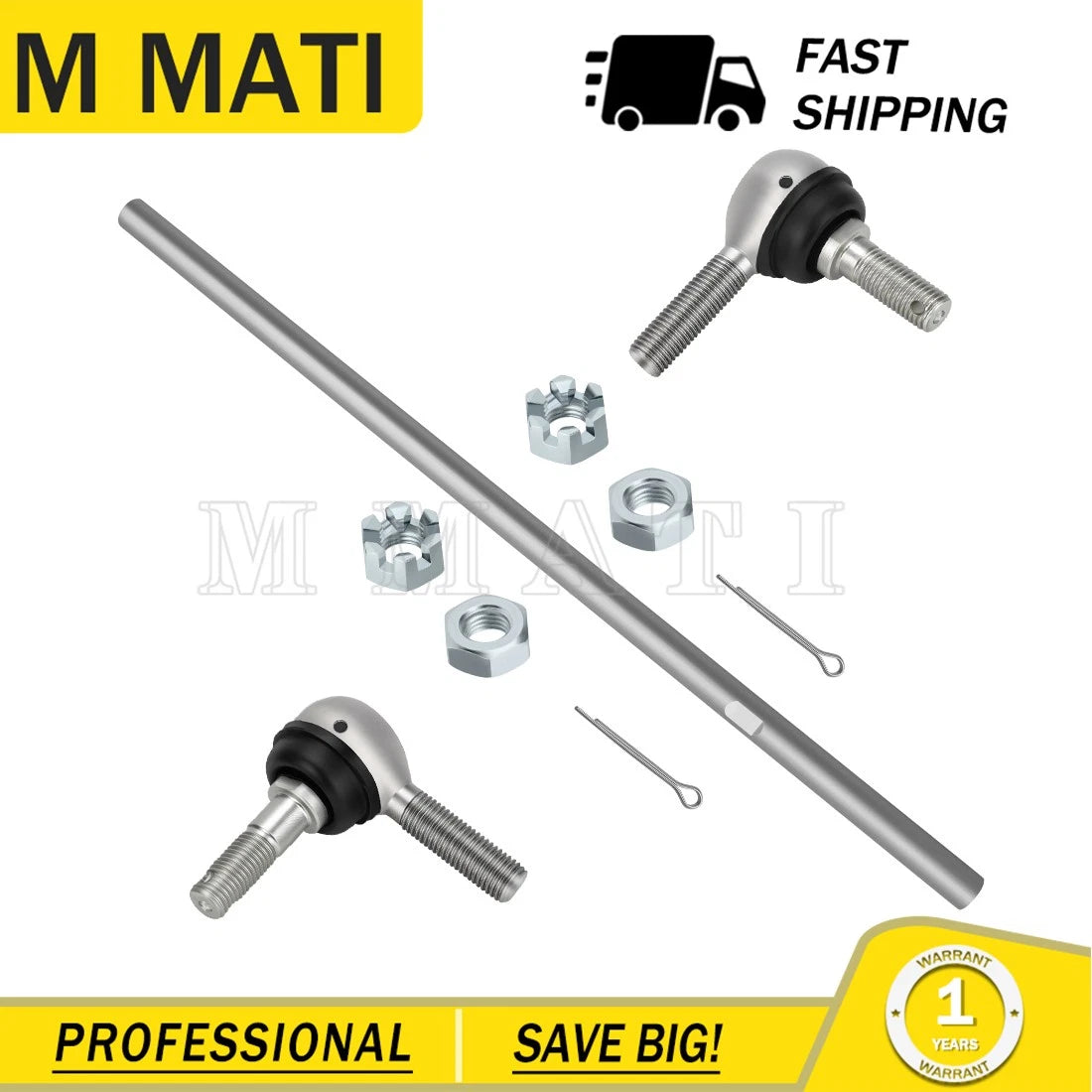 Tie Rod End Kit for Polaris Scrambler XP 1000 (2014–2018) #1823620, 1824007, 1823477