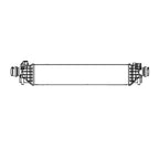 Replacement Plastic/Aluminum Turbocharger Intercooler/Charge Air Cooler