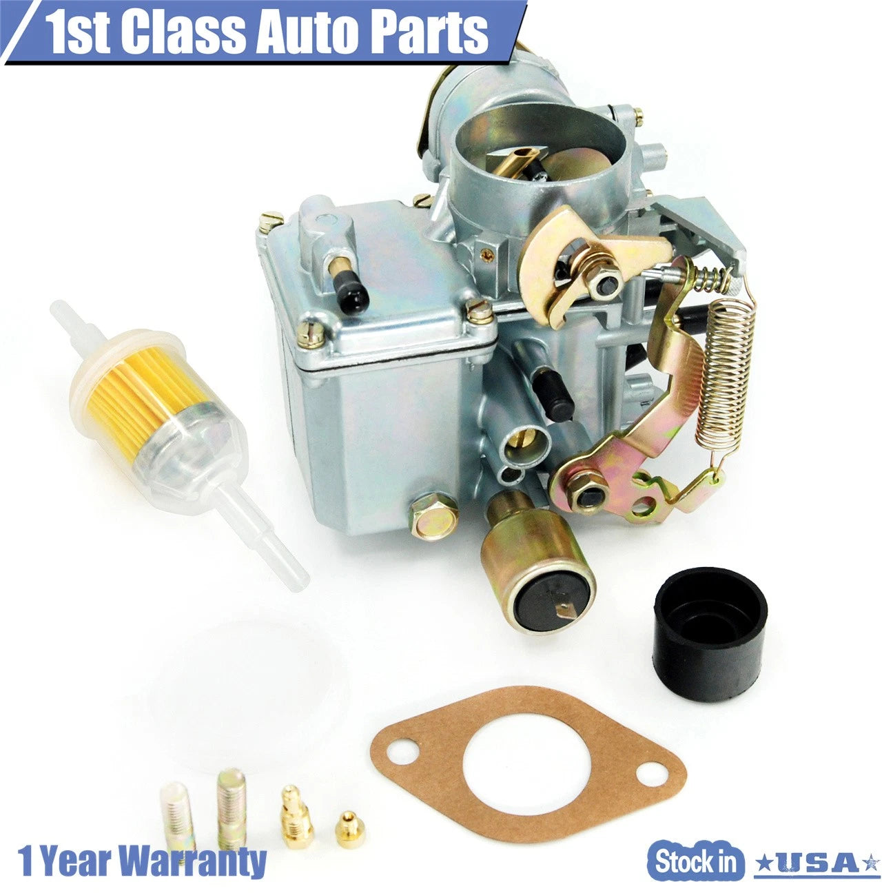 34 Pict-3 Carburetor for VW Beetle (1971–1979) Dual Port 12V
