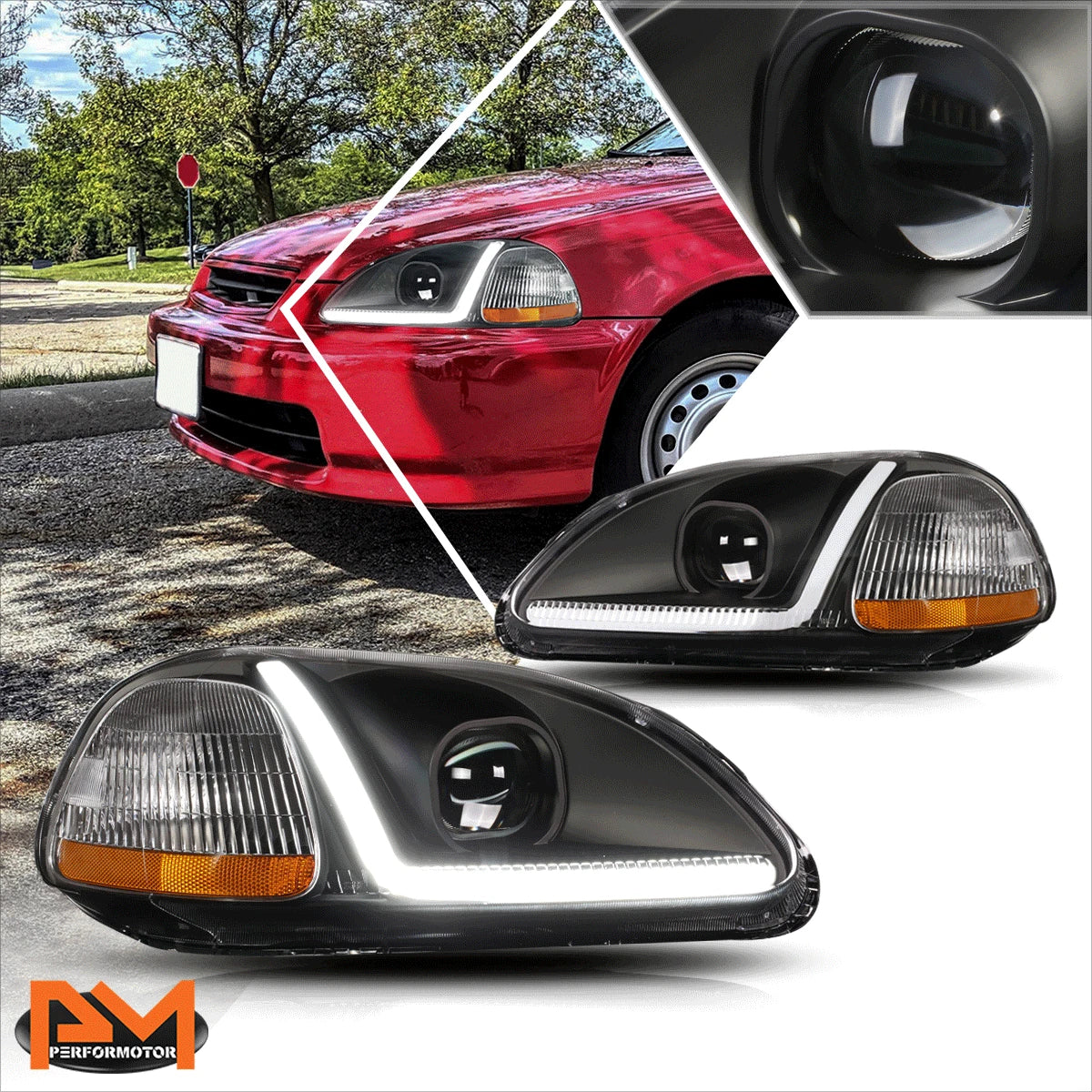 Driver Side Projector Headlight Lamp for Honda Odyssey (2014–2017)