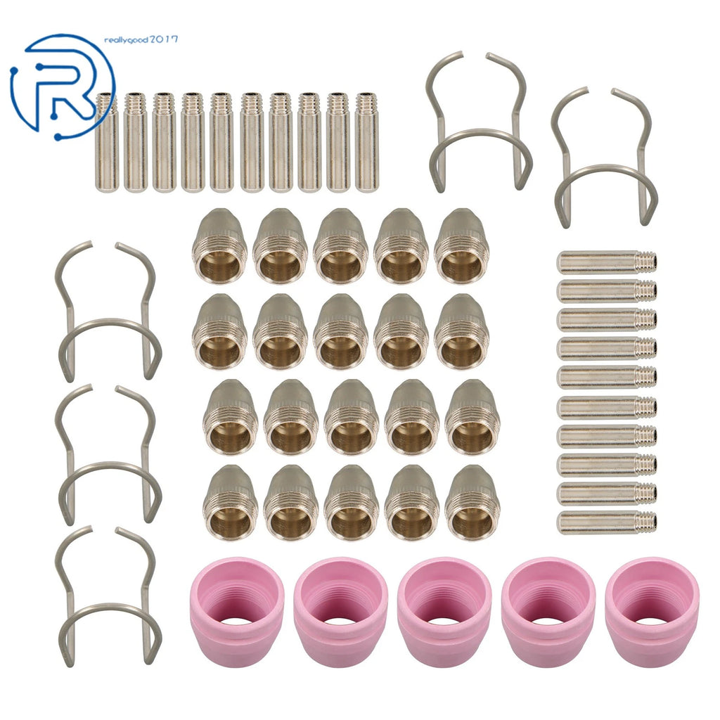 Plasma Cutter Torch Consumables Kit for CUT60 (50 Pcs)
