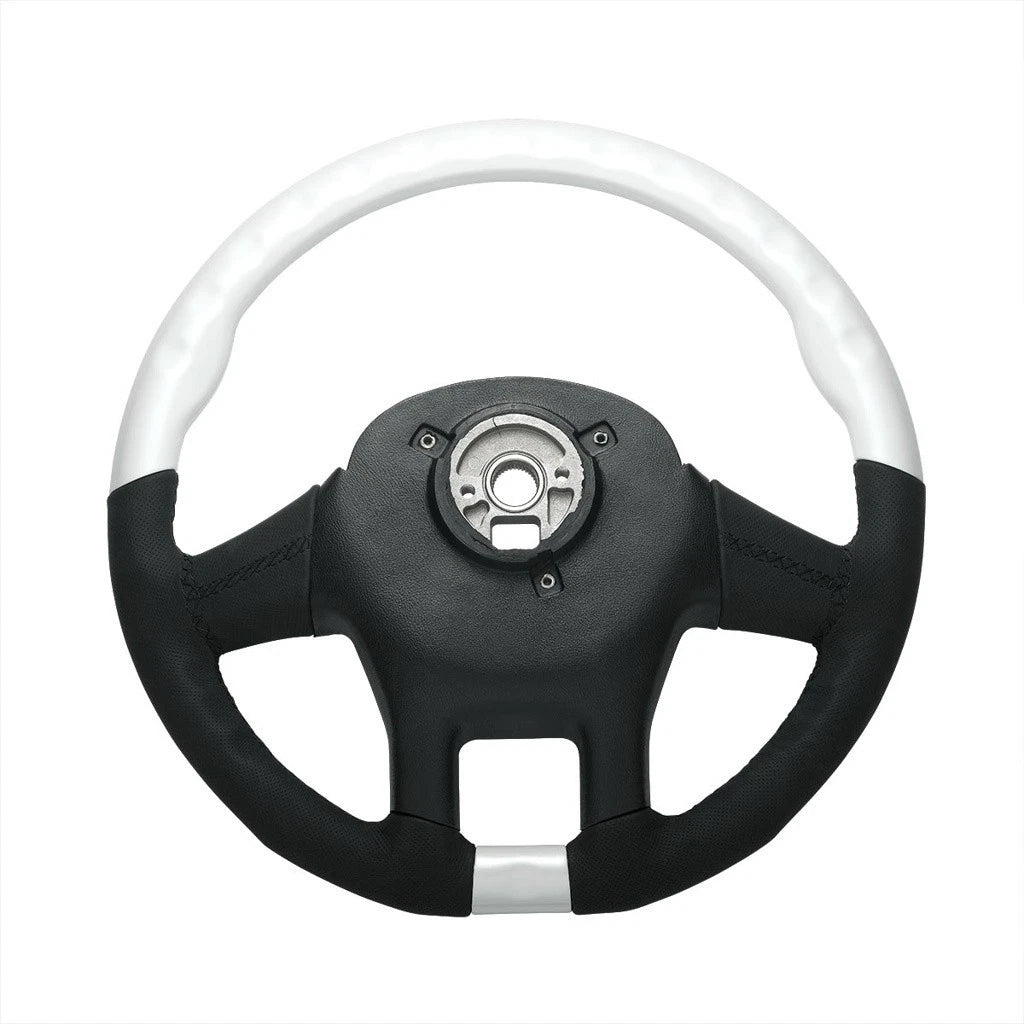 Steering Wheel Cover Leather White Grip for Kenworth T680 (2013–2021)