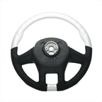 Steering Wheel Cover Leather White Grip for Kenworth T680 (2013–2021)