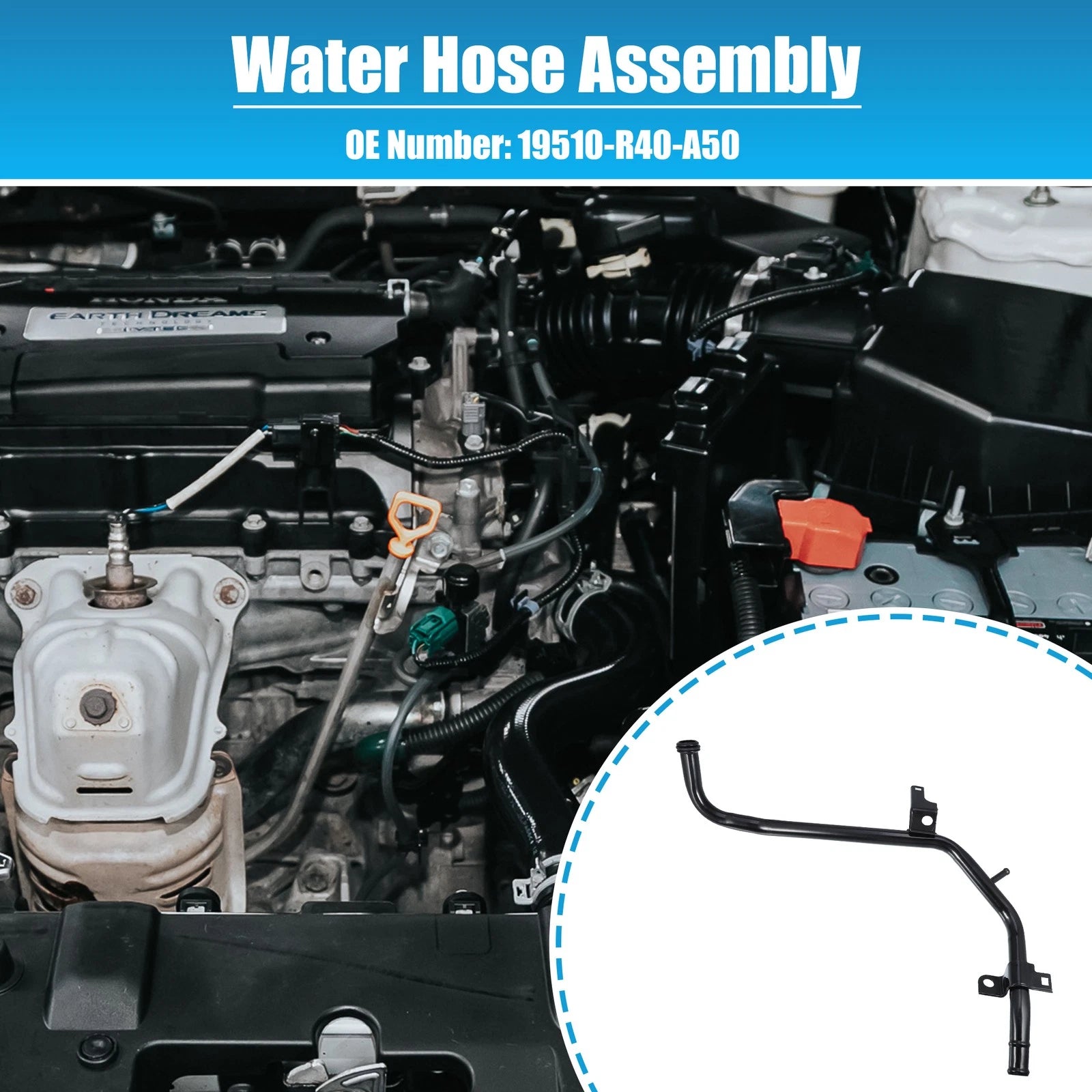 Engine Heater Pipe for Honda Odyssey Accord (19510-R40-A50)