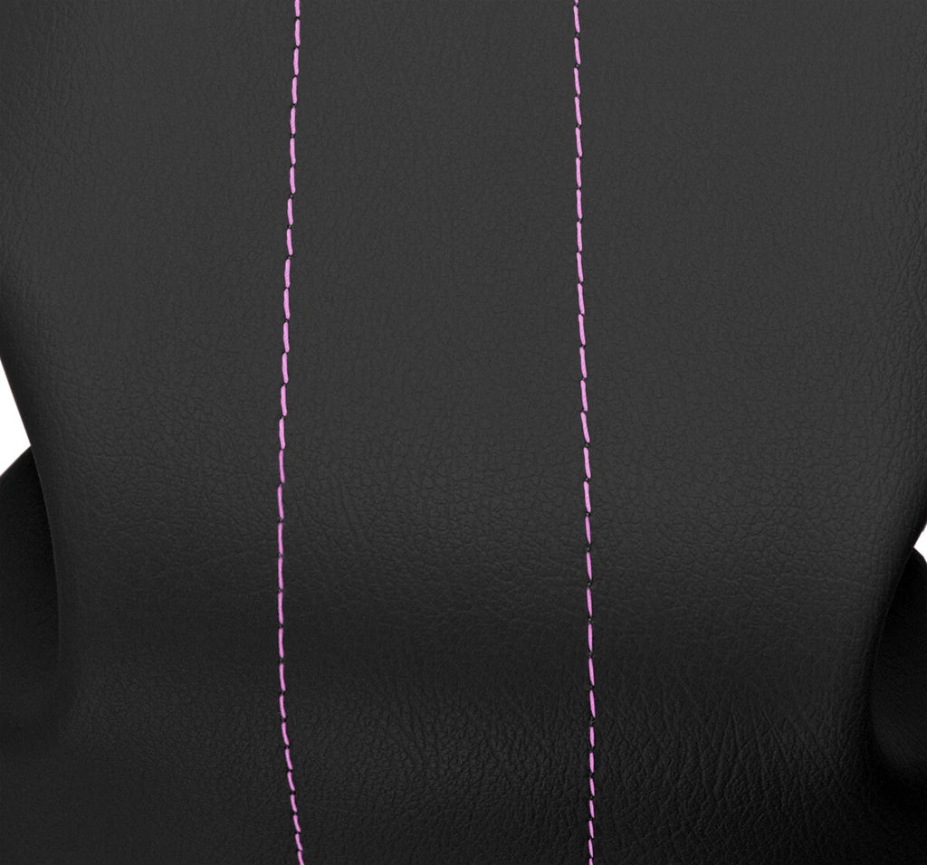Leather Console Lid Armrest Cover for Ford Expedition (1997–2002) Pink Stitch