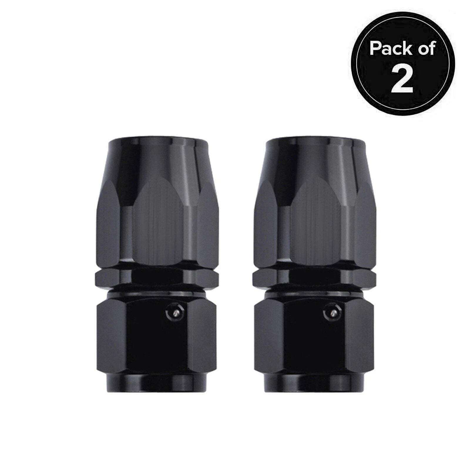 10AN Black Straight Swivel Hose End Fitting for CPE Oil & Fuel Lines (2020–2025)