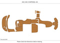 EVA Pads for Chaparral 242 (2002) - Teak Faux Flooring Mat