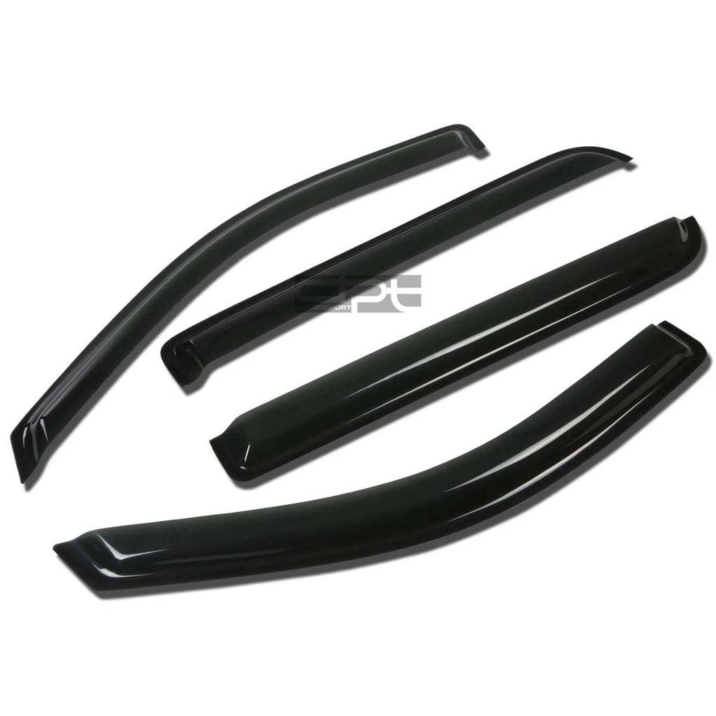 2X Window Visor for Ford F150 Super Crew (2004–2008) Smoke Tint Rain Guard