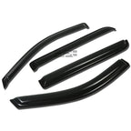 2X Window Visor for Ford F150 Super Crew (2004–2008) Smoke Tint Rain Guard