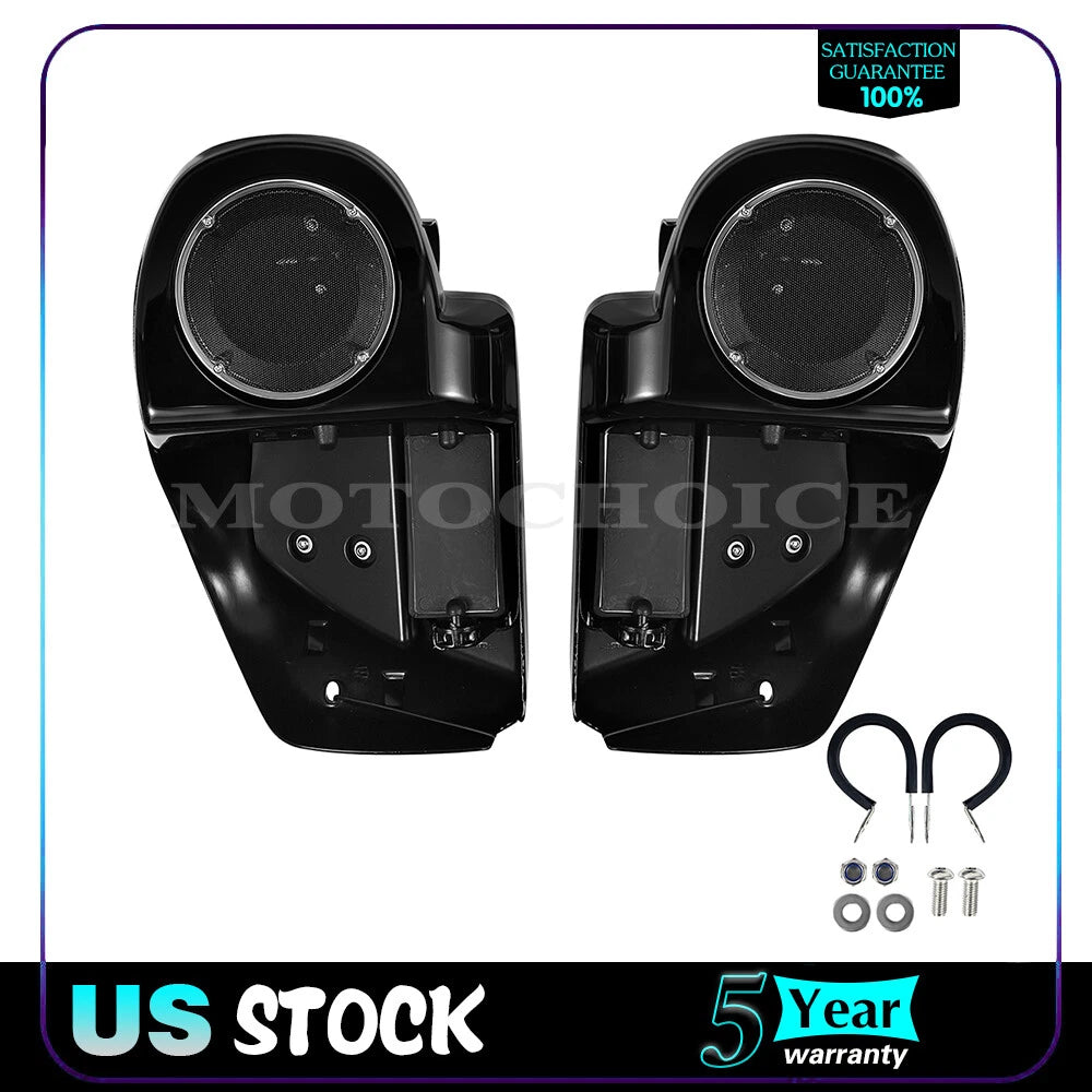 Lower vented fairing with 6.5" speaker box pod for Harley Touring Road Glide (2014–2023)